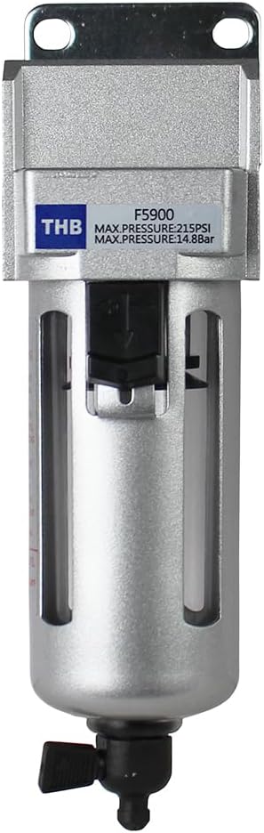 3/8" Compressed Air In Line Moisture/Water Filter Trap by CompressorSource