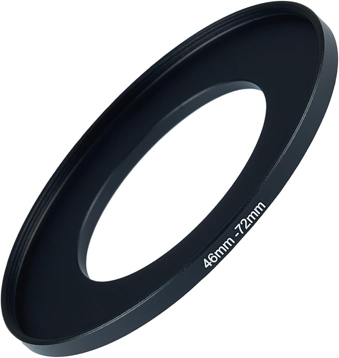46mm to 72mm Step Up Ring Filter Adapter Black Metal Step up Adapter Rings by Unknown