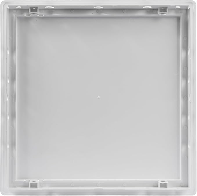 Vent Systems 12x12 Access Panel - Easy Access Doors - ABS Plastic - Access Panel for Drywall, Wall and Ceiling Electrical and Plumbing Service Door Cover - Exterior Dimensions 12.7x12.7 Inches White