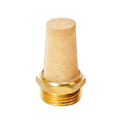 Beduan 3 Pcs Pneumatic Brass Exhaust Muffler Filter, 1/2" Male Thread Hex - Image 5