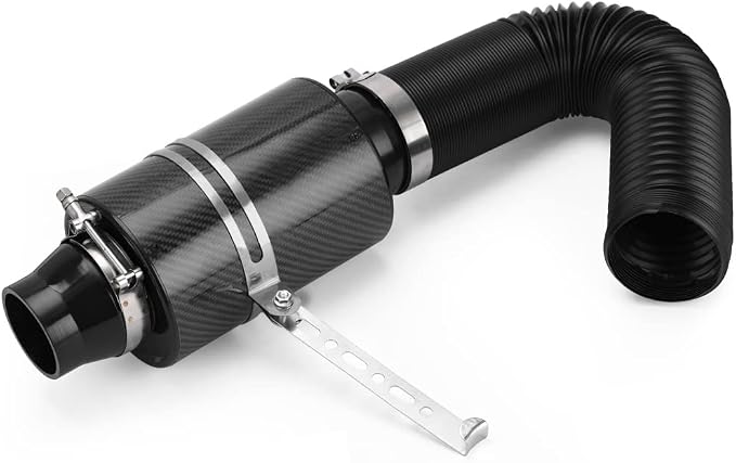 PTNHZ Universal 3" Racing Carbon Fiber Cold Feed Induction Kit Air Intake Kit by PTNHZ