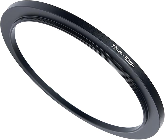 72mm to 82mm Step-up Adapter Rings Filter Adapter Black Metal Step Down Filter by Unknown