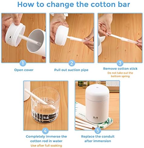 40 Pieces Humidifier Filter Cotton Refill Travel Mini Humidifier Filters Sticks - Image 6