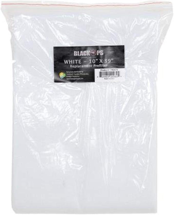 Black Ops Replacement Pre-Filter 10 in x 39 in White by BLACKOPS