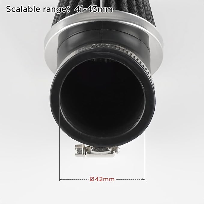 Evermotor Motorcycle Air Filter, 41mm 42mm 43mm Filter - Image 2