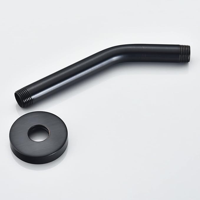 123815ORB Replacement For Moen 8 Inches Anti-leakage Ceiling Wall Mounted Bend Accessories-Basic Shower Arm and Flanged,Made of Solid Brass,Oil-Rubbed Bronze