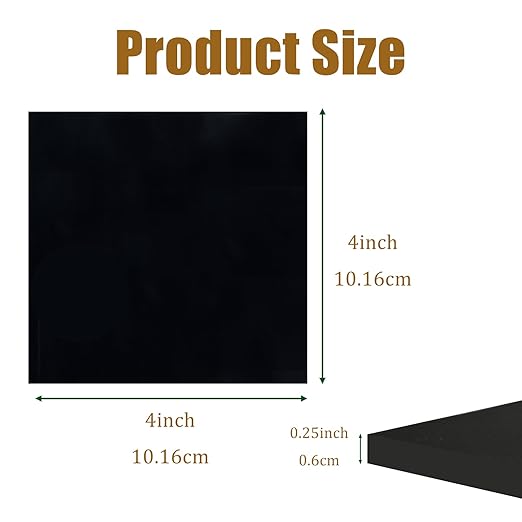 4 Pieces Anti Vibration Pads 1/4 in Thick X 4 in X 4 in, Neoprene Rubber Pads - Image 2