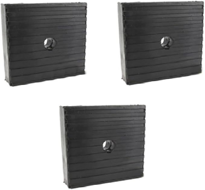 3 Pack Anti Vibration Pads For Air Compressor Or Equipment Solid Rubber 4x4x1 by Kchex