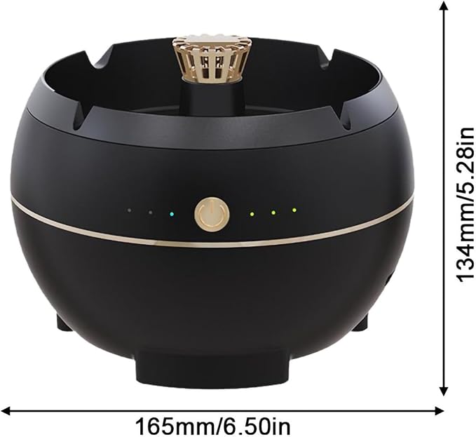 Smokeless Ashtra USB Rechargeable Ash Tray Air Purification - Image 3