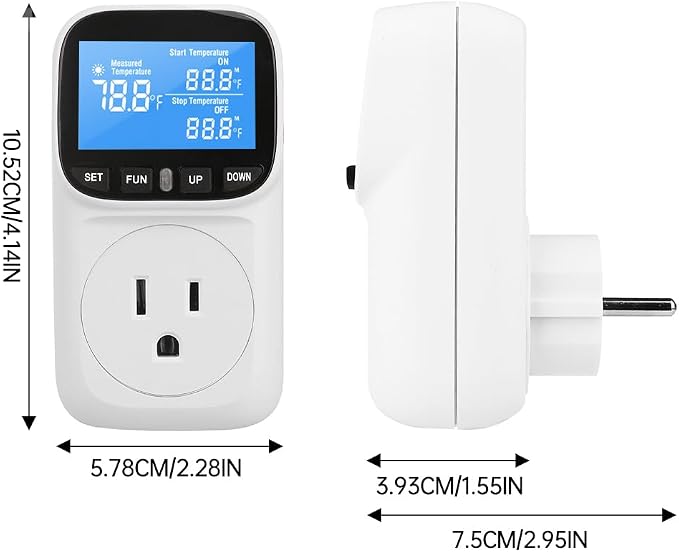 Diymore Digital Thermostat Controller, 1800W 120V/15A, -104°F to 210°F - Image 6