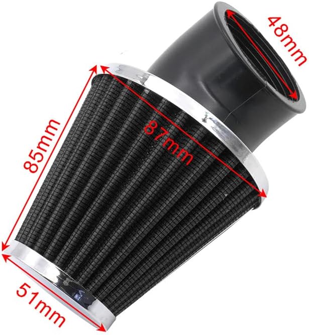 High Performance 48mm Motorcycle Air Filter, Dirt Bike Air Filter Compatible - Image 3