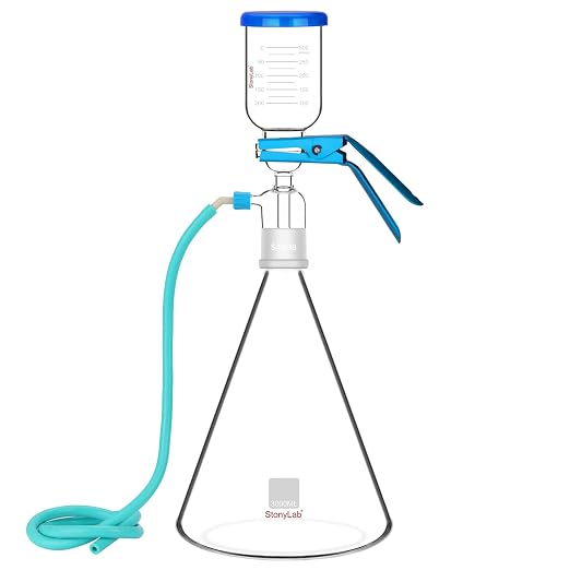 stonylab Glass Filtration Apparatus, Borosilicate Glass Vacuum Filtration by StonyLabScientific