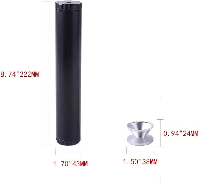 Aluminum Fuel Filter Cleaning Kit in Black | 1/2" x 28 Thread - Image 2