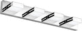SineRise LED Modern Bathroom Vanity Light Fixtures (4-Light, 30-Inch, Dimmable), Chrome Modern Acrylic Bathroom Wall Lighting Fixtures Over Mirror (Cool White 6000K)