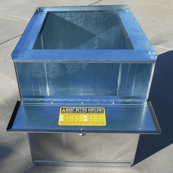 Flow Right 21" Galvanized Air Handler Filter Box - Image 2