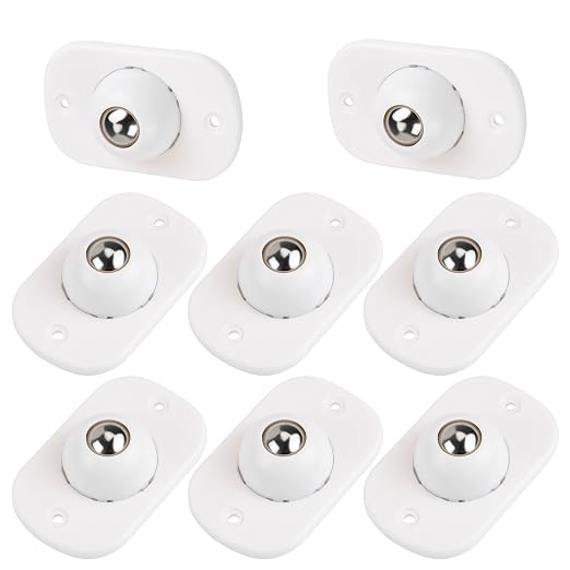 8 Pcs Self Adhesive Caster Wheels Appliance Rollers by Unknown