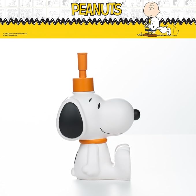 Peanuts Snoopy Soap/Lotion/Hand Sanitizer Resin Pump Dispenser, 12.70 Ounces, (Officially Licensed Product) by Franco Collectibles
