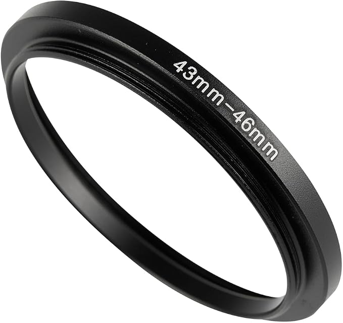 43-46mm Metal Step-Up Ring Adapter Compatible by Unknown