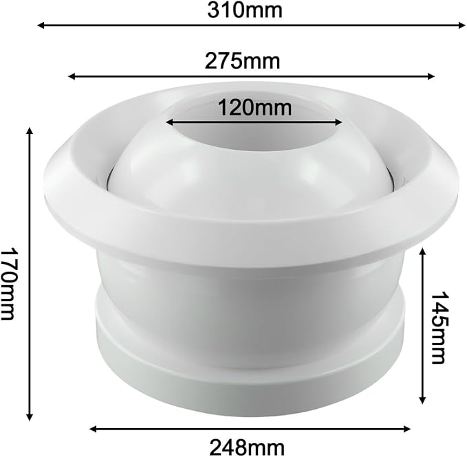 ABS Round Air Conditioning for exhaust Vent Cover - Image 9