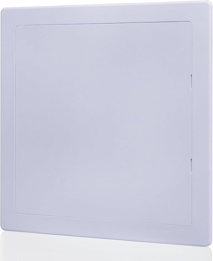 Suteck Plumbing Access Panel for Drywall Ceiling 14x14 Inch Reinforced Plastic Wall Access Doors Removable Hinged White