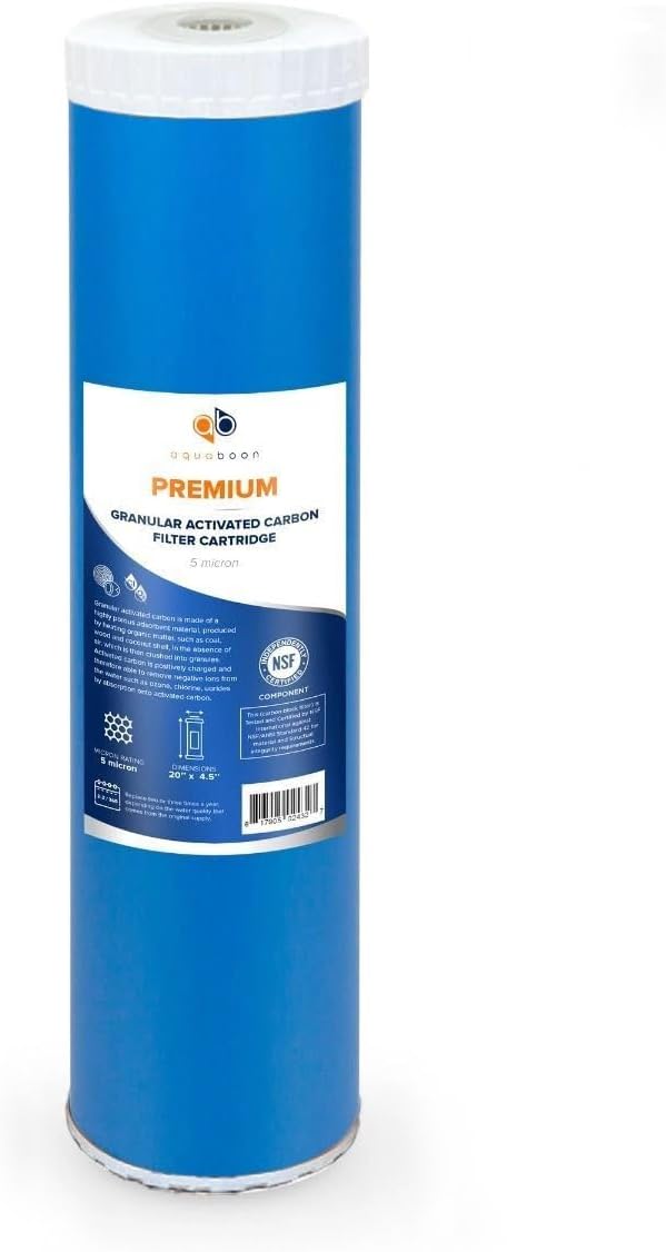 Aquaboon 5 Micron 20 x 4.5 Whole House Water Filter Replacement Cartridge Set: - Image 3