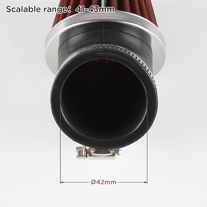 Evermotor Air Carburetor Cleaner, 41mm 42mm 43mm Motocycle Carb Filter - Image 7