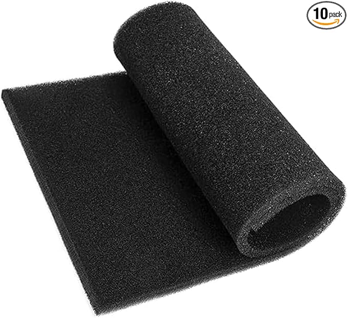 Air Filter Foam Sheet, Air Purifier, Vent & DIY Projects, Reusable Black by Unknown