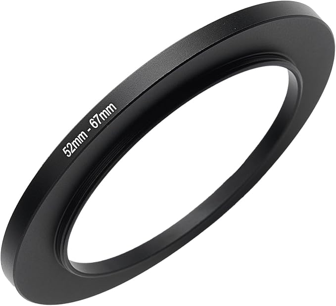 52mm to 67mm Step-up Adapter Rings Filter Adapter Black Metal Step Down Filter by Unknown