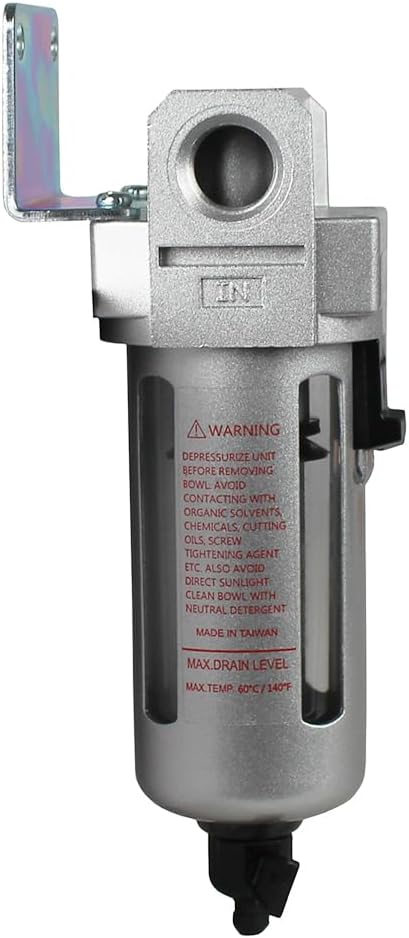 3/8" Compressed Air In Line Moisture/Water Filter Trap - Image 2