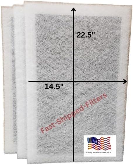 Fast-Shipped-Filters 3 Pack 16x25 Replacement Filter Pads Compatible by Unknown