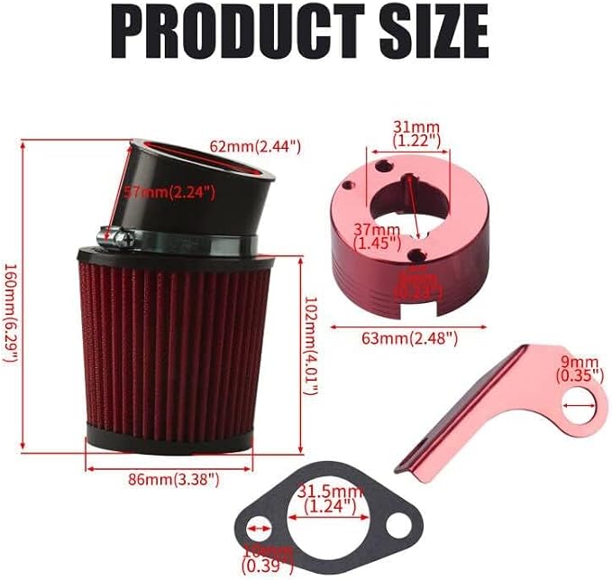 Air Filter Adapter Jet Kit for Predator 301cc 420cc 11hp 13hp 15hp GX340 GX390 - Image 5