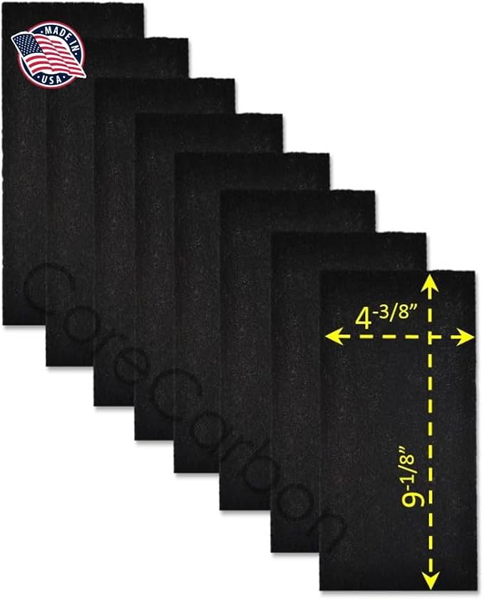 8-Pack Exact Fitment Carbon Pre-Filter Designed to Fit Honeywell True HEPA by Unknown