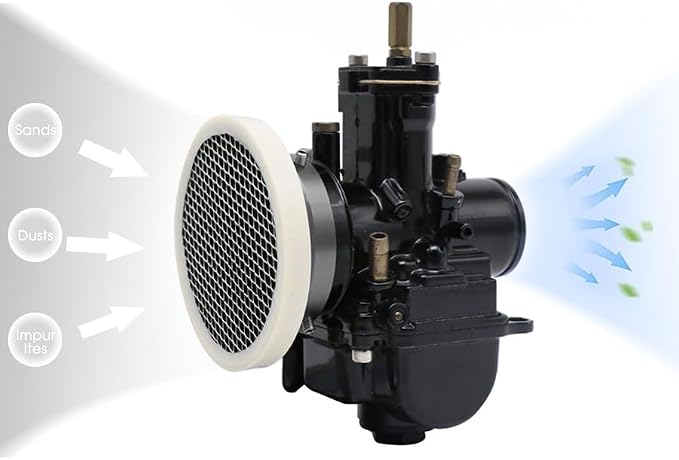 Carburetor Velocity Stack Air Filter Cleaner 55mm Modified Alloy - Image 3