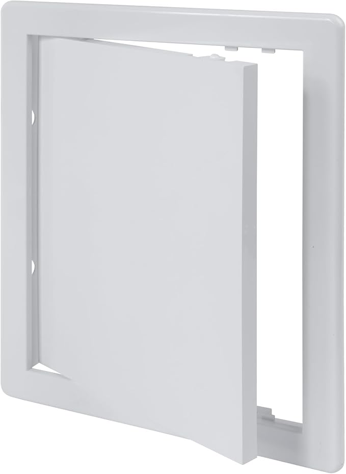 Vent Systems White ABS Plastic - Access Panel 8 x 10 Inch - Access Panel with Door for Drywall, Wall and Ceiling Electrical and Plumbing Service Wall Hole Cover - Exterior Dimensions 8.6x10.6 Inches