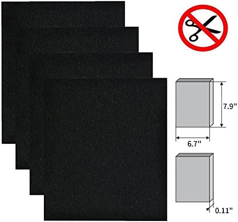 4 Pack Activated Carbon Pre-filter Machine Precut Compatible - Image 2