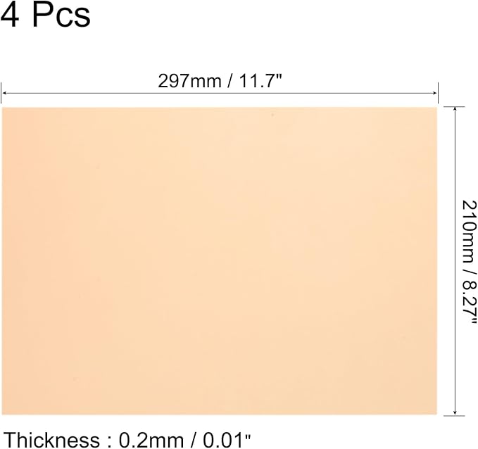 uxcell 4Pcs A4 Gel Light Lighting Filter Overlay Transparent Color Correction - Image 2