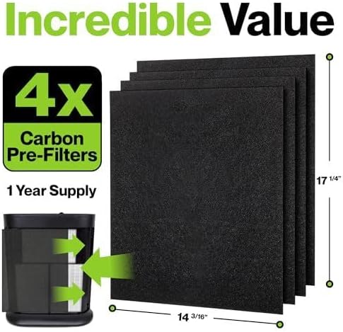 Durabasics 4-Pack Pre-Filters for Honeywell HPA300 Replacement Filters - Image 4