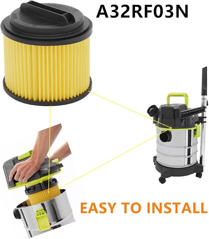 1 PACK Amigriki yellow A32RF03N Replacement Cartridge Vacuum HEPA filter - Image 4
