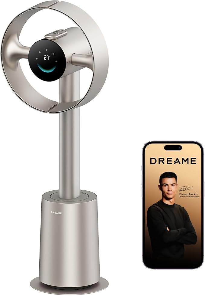 DREAME Bladeless Tower Fan for Bedroom, Smart Standing Fan - Image 4