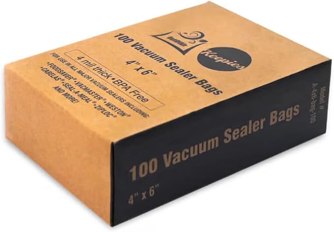 OutOfAir 100 Vacuum Sealer Bags: 4" x 6" Pre Cut Bags - Image 3