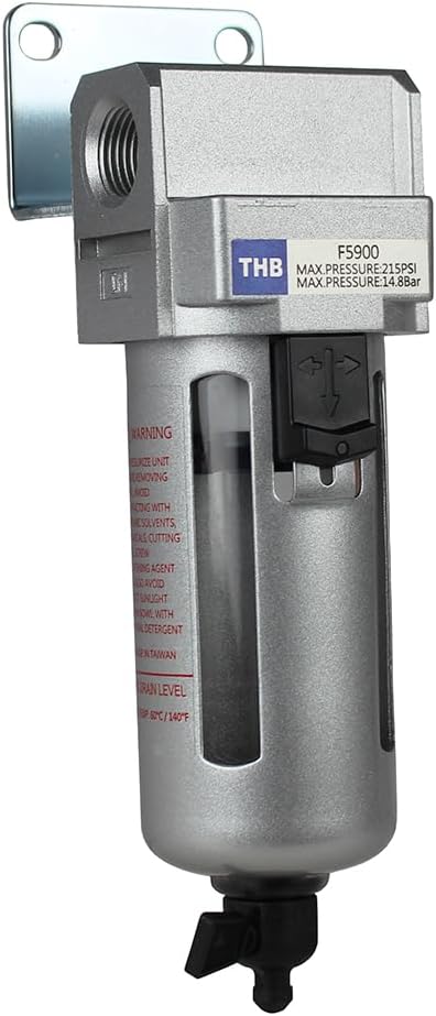 3/8" Compressed Air In Line Moisture/Water Filter Trap - Image 7
