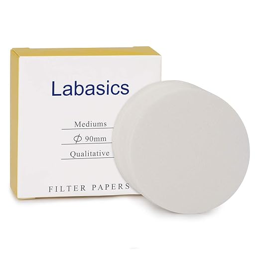 Labasics Qualitative Filter Paper Circles, 90 mm Diameter Cellulose Filter Paper by Labasics