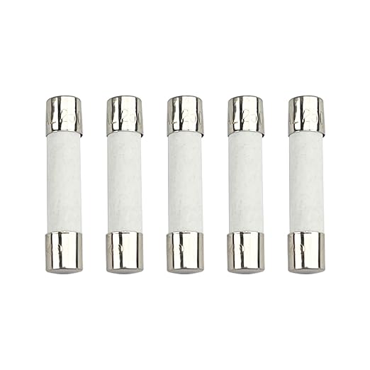 5-Pack 6×30mm 250V 6A Fast-Blow Ceramic Fuse, Quick-Acting Cartridge Fuse by Unknown