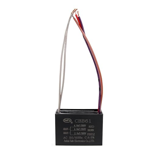 CBB61 Capacitor 4uf+4uf+2.5uf 350V AC Ceiling Fan 5 Wire 50/60Hz by AKZYTUE