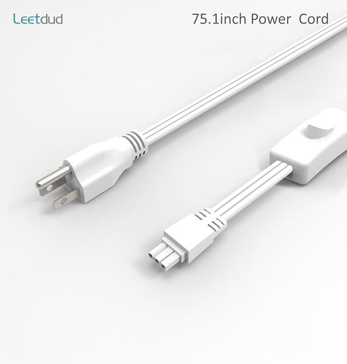 Leetdud Replacement Power Cord for Air Kit Pro Under Cabinet Lighting, 5.9 Ft - Image 5