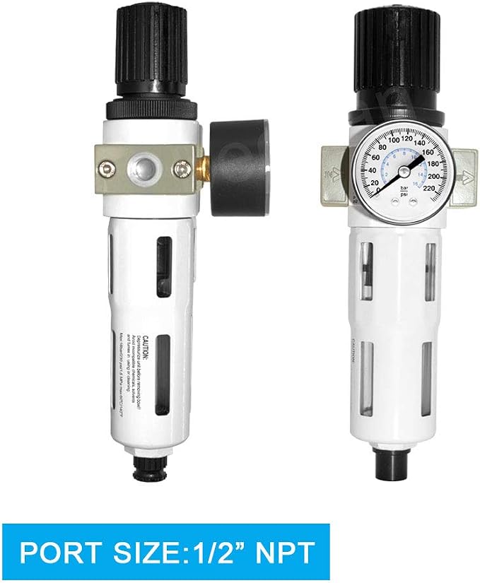 Beduan Compressed Air Pressure Regulator Filter 1/2"NPT, Water/Oil Trap - Image 3