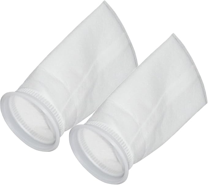 2 Pack 25 Micron 4"x9" Felt Filter Bags, 4 Inch Ring by 9 Inch Long, Liquid by NaFurAhi