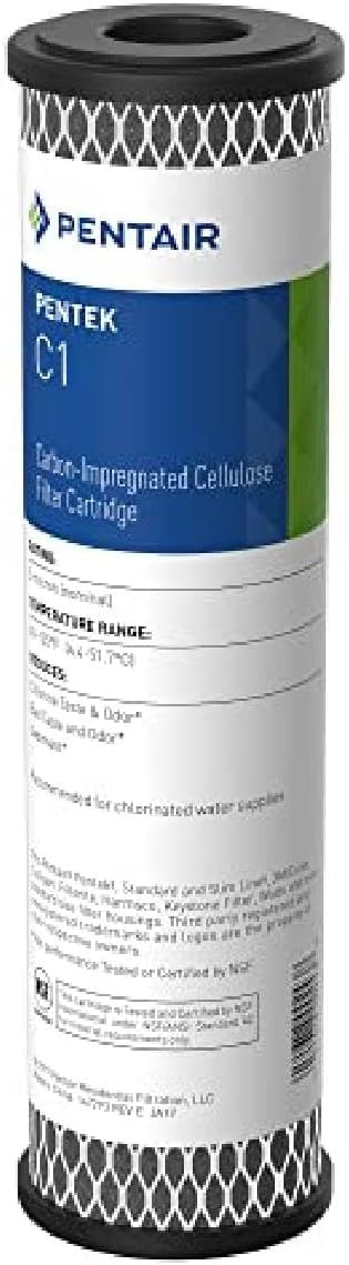 Pentair Pentek C1 Carbon Water Filter, Under Sink Dual Purpose Powdered by PENTAIRPENTEK