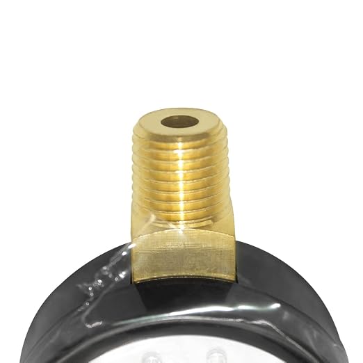 Joywayus Pressure Gauge 0 to 200 PSI Brass 1/4" Male NPT Thread Lower Mount - Image 5