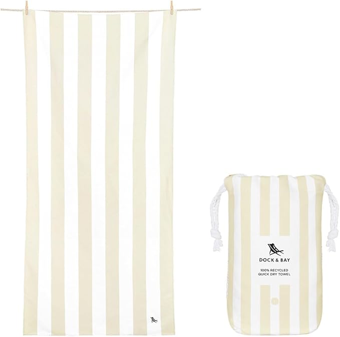 Dock & Bay Beach Towel - Quick Dry, Sand Free - Compact, Lightweight - 100% Recycled - Includes Bag - Set of 4 - Pretty in Pink, Extra Large (200x90cm, 78x35)